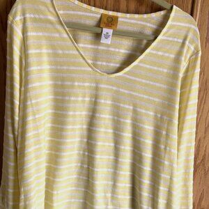 Ruby Rd Yellow Blouse